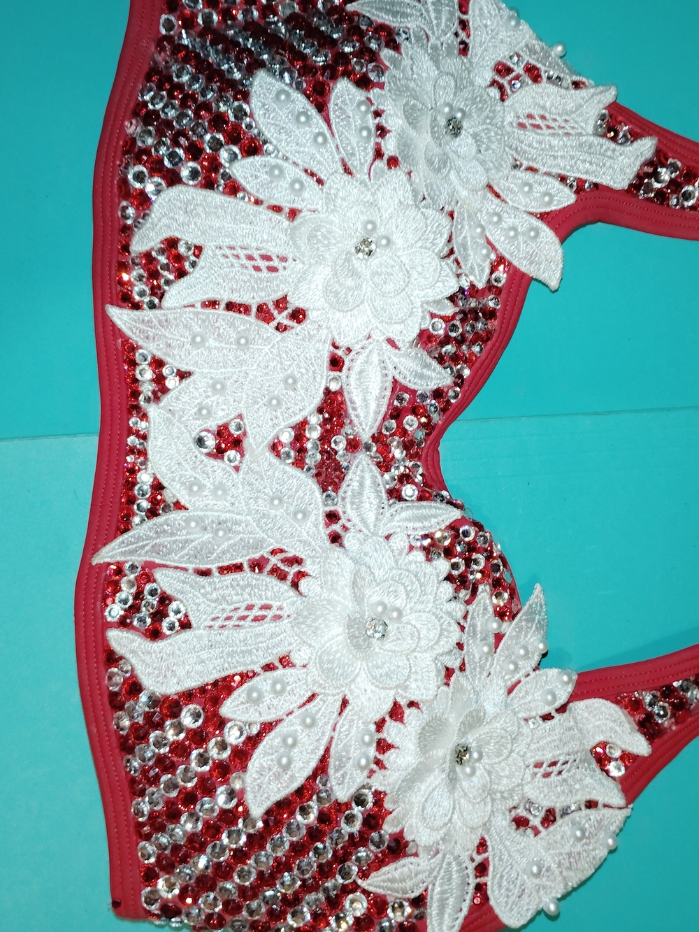 Women's Custom Handmade Rhinestone Bikini Set - Picture 2 of 7